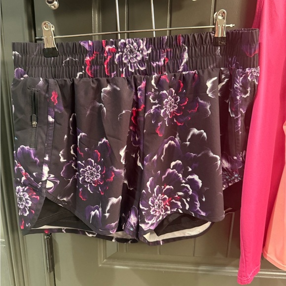 Pink and Black Athletic Shorts and Tank Tops Set - Picture 2 of 3